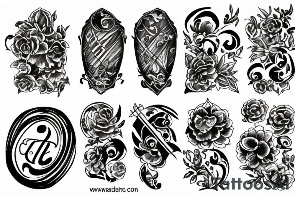 Lute drawing tattoo idea