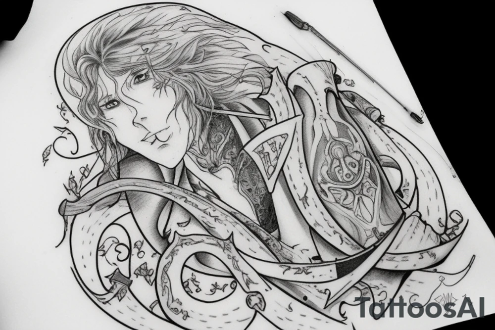 Kvothe lute tattoo idea