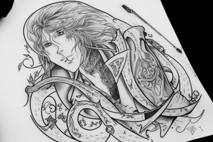 Kvothe lute tattoo idea