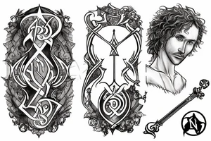 Kvothe lute tattoo idea