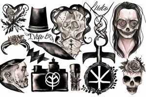 Kind mit Papa verstorben und dann Schatten mit kreuz tattoo idea