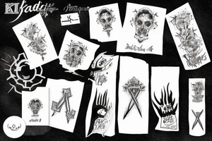 Kind mit Papa verstorben und dann Schatten mit kreuz tattoo idea