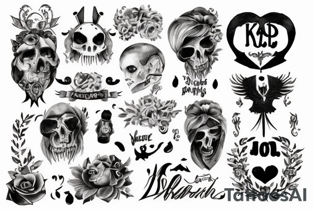 Kind mit Papa Schatten Kind mit Kreuz tattoo idea