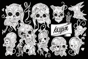 Kind mit Papa Schatten Kind mit Kreuz tattoo idea