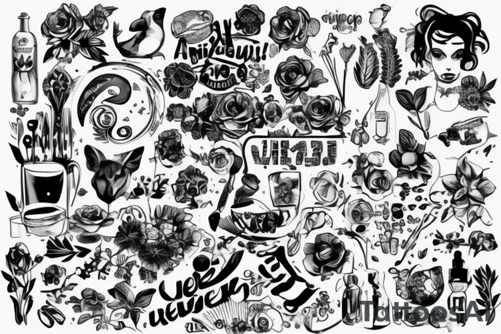 девушка ангел прикрывает крыльями два силуэта tattoo idea