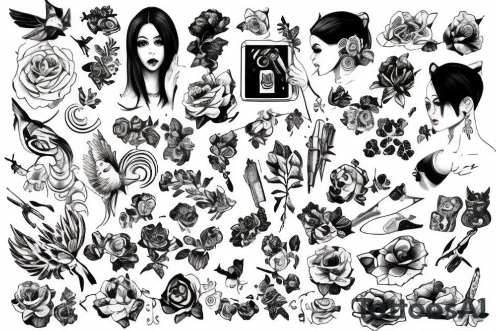 девушка ангел tattoo idea