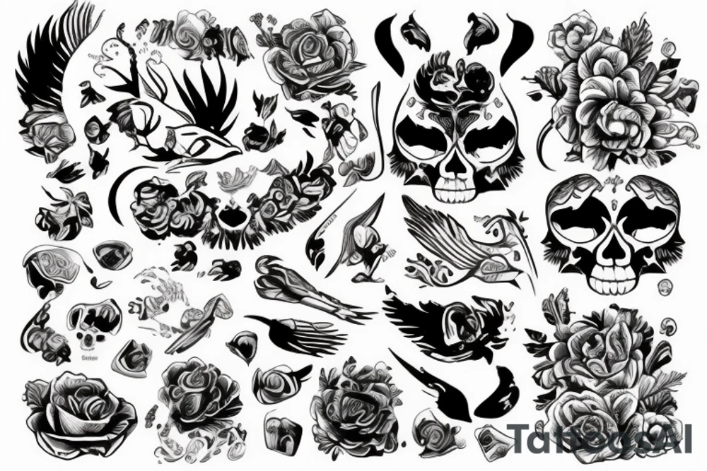 девушка с крыльями в плаще tattoo idea