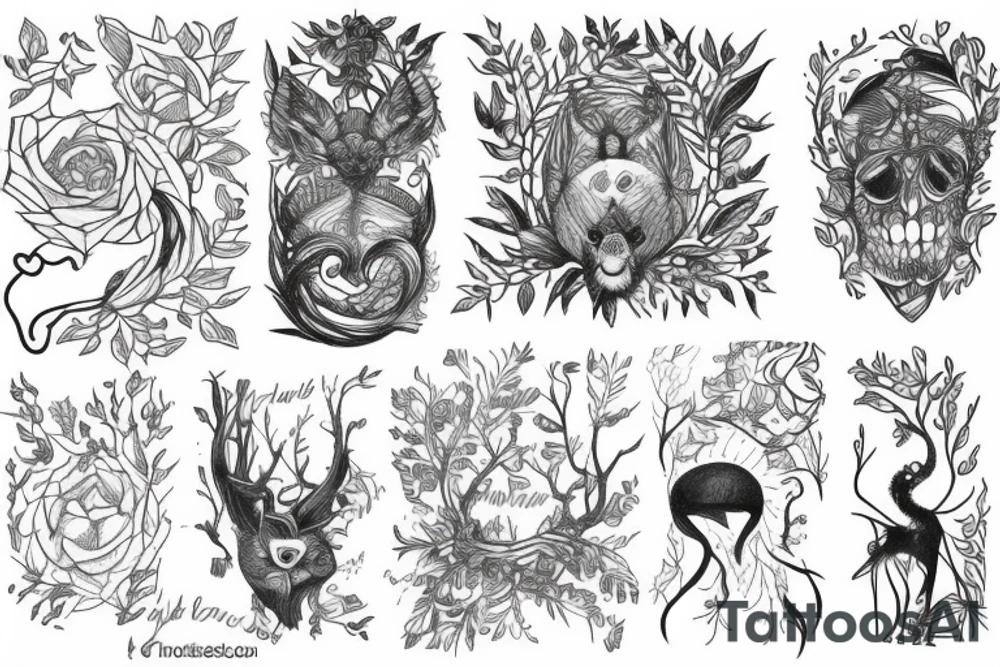 Forest tattoo idea
