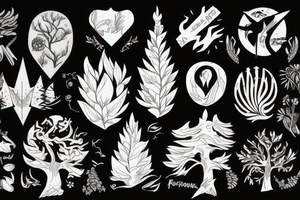 Forest tattoo idea
