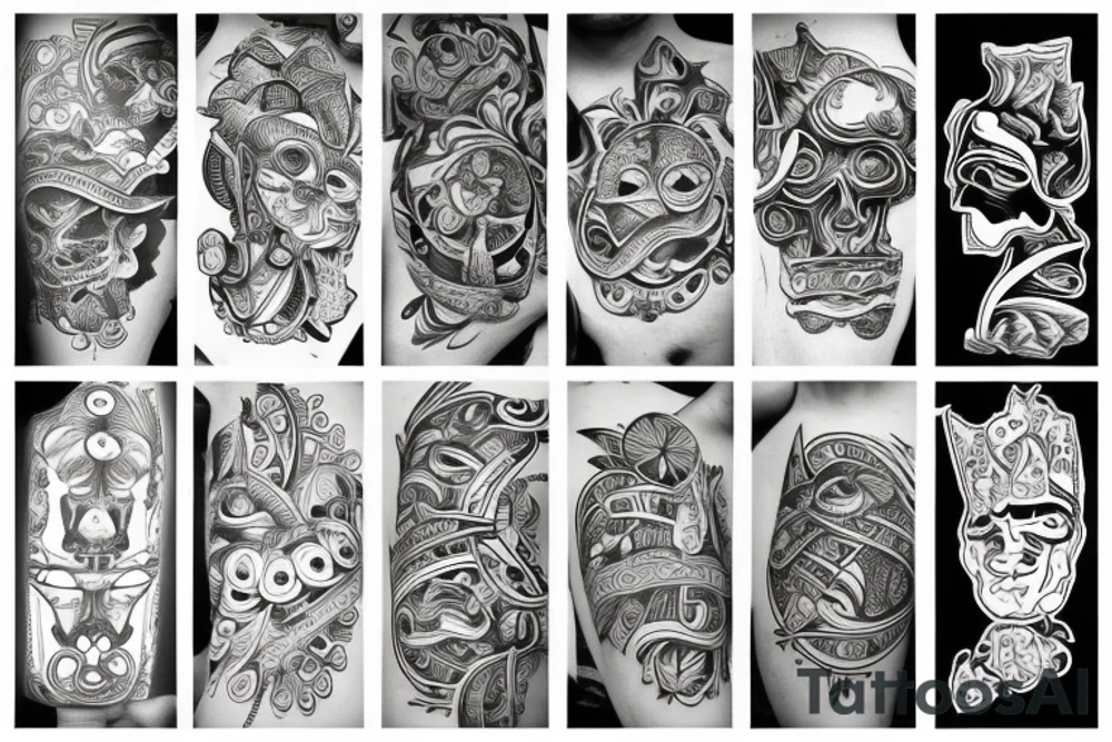 Forearm unique tattoo idea