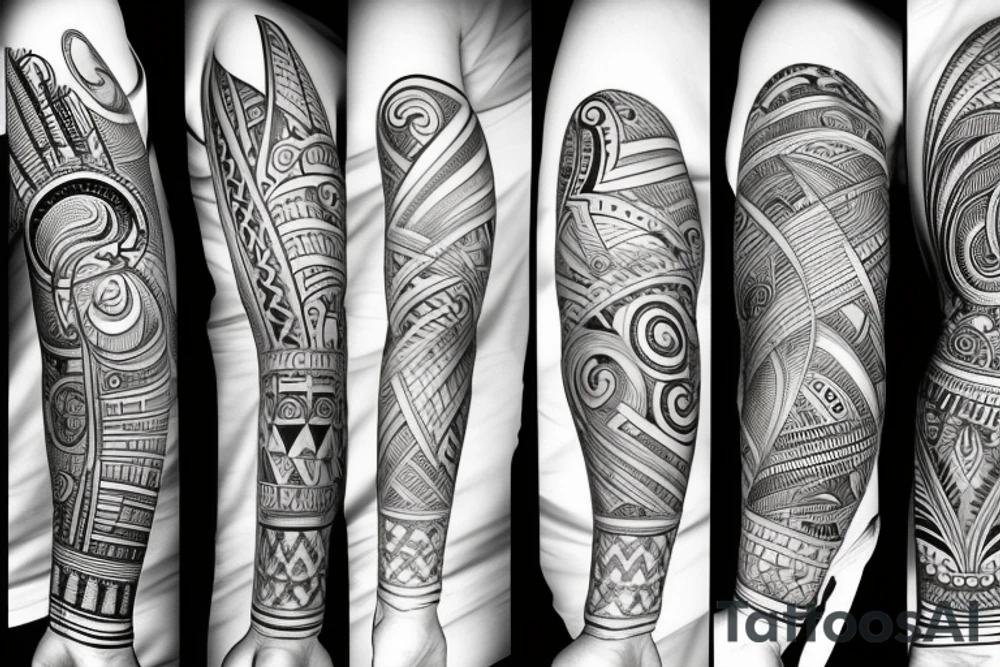 Forearm unique tattoo idea