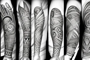 Forearm unique tattoo idea