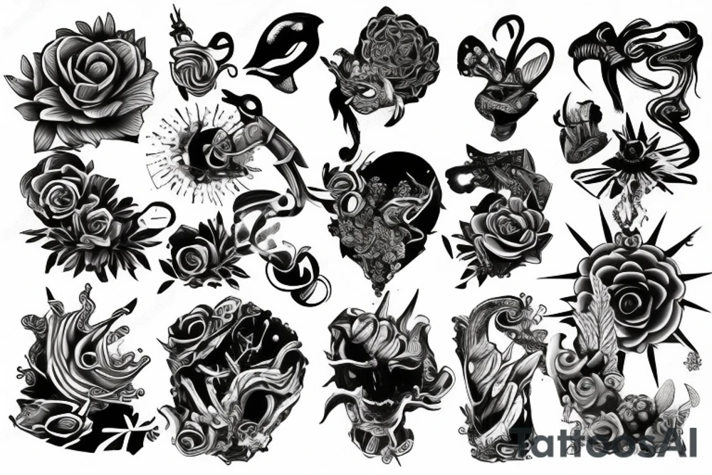 Forearm unique tattoo idea