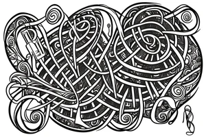 Music dna Helix tattoo idea