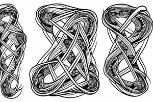 Music dna Helix tattoo idea
