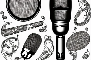 DNA Microphone tattoo idea