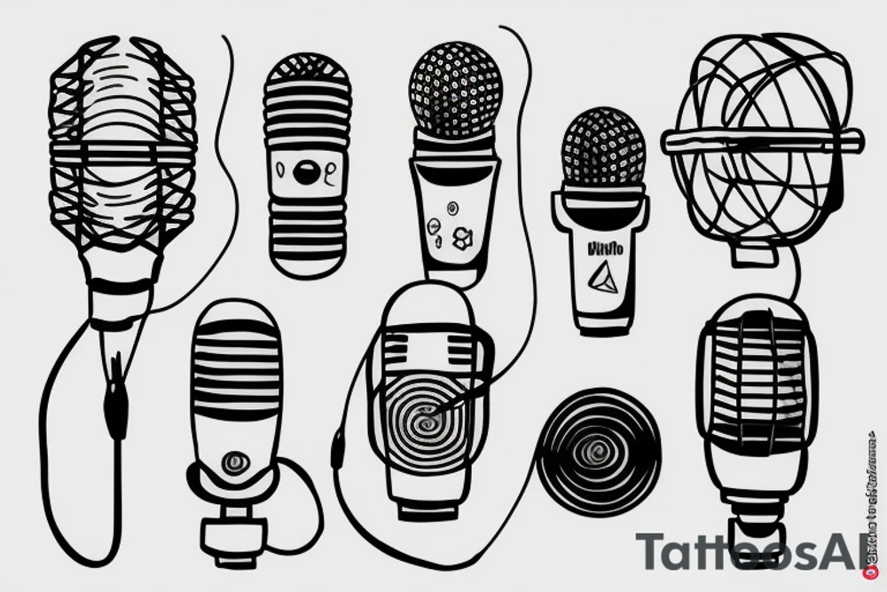 DNA Microphone tattoo idea