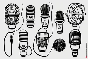 DNA Microphone tattoo idea