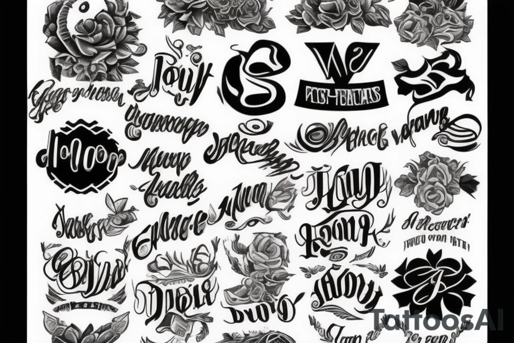 name tattoo idea