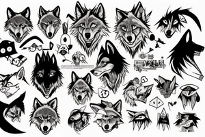 A wolf tattoo idea