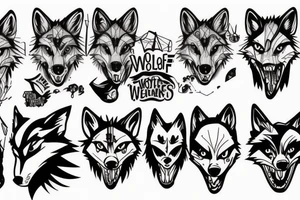 A wolf tattoo idea