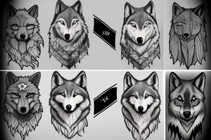 A wolf tattoo idea