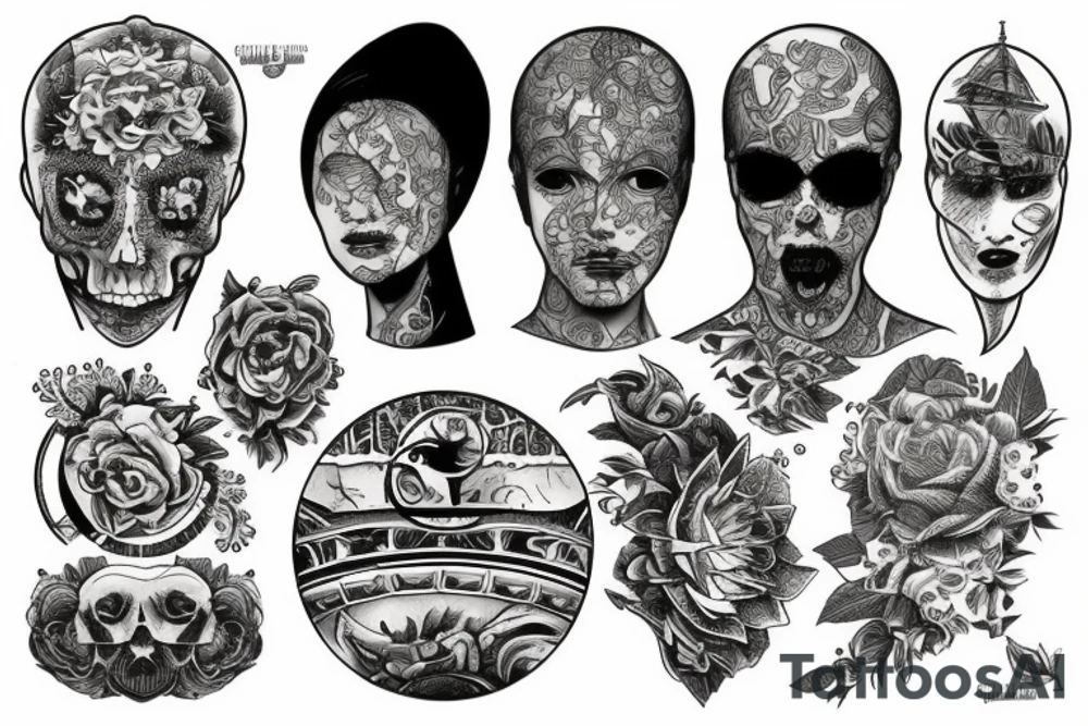 The globe tattoo idea