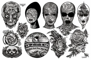 The globe tattoo idea