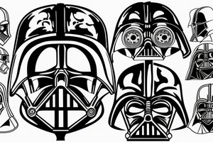 Steam punk darth Vader helmet tattoo idea