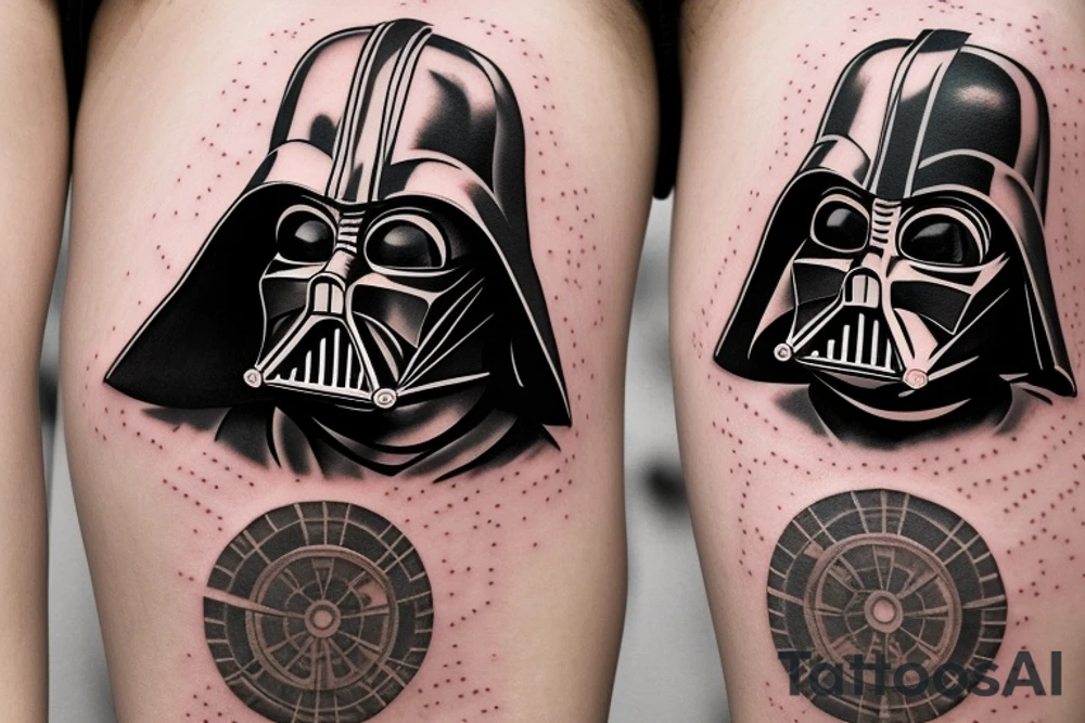 Steam punk darth Vader helmet tattoo idea