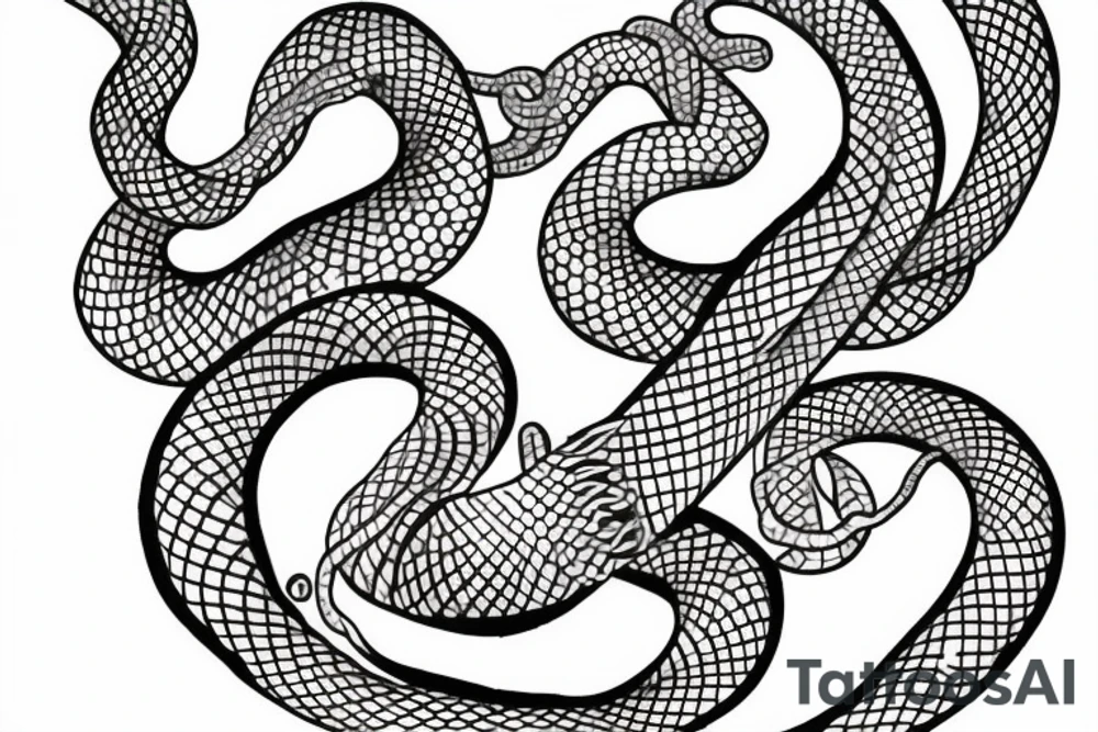 Snake 
greek
vine tattoo idea