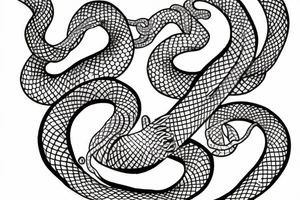Snake 
greek
vine tattoo idea
