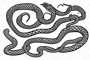 Snake 
greek
vine tattoo idea
