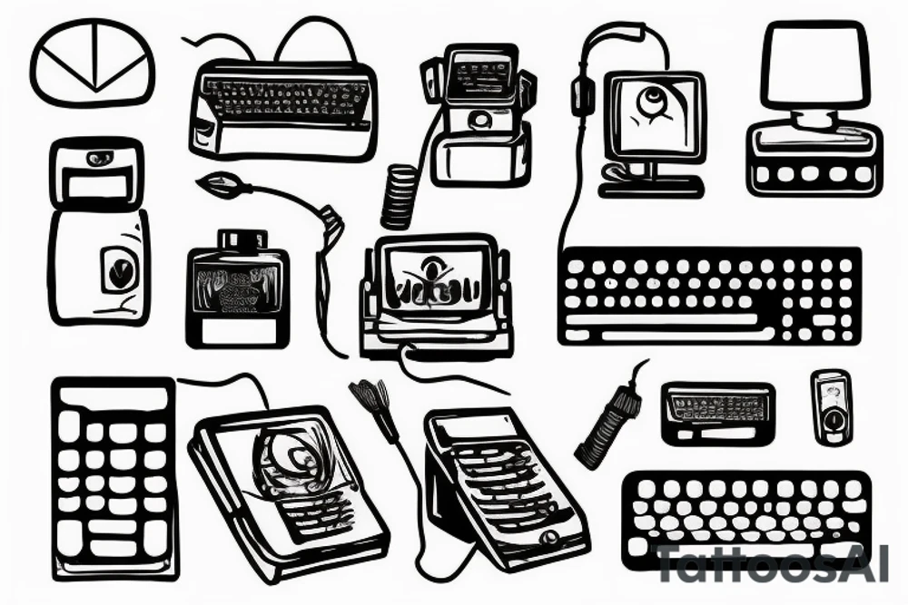 a pc typing in pc tattoo idea