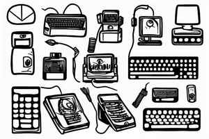 a pc typing in pc tattoo idea
