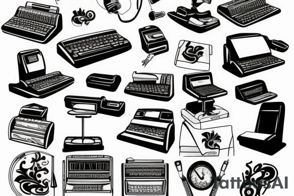 a pc typing in pc tattoo idea