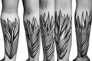 An aloe vera plant tattoo idea