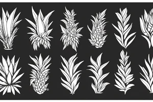 An aloe vera plant tattoo idea