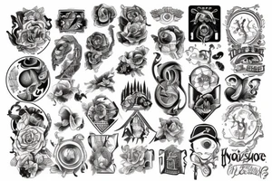Horseshoe and number 13 tattoo idea