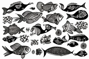 Fish kite tattoo idea
