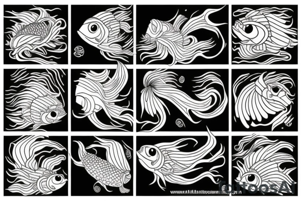 Fish kite tattoo idea
