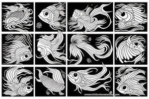 Fish kite tattoo idea
