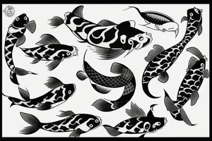 Koi fish kite tattoo idea