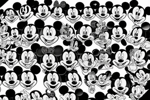 mickey mouse, squash ball and elvis tattoo idea