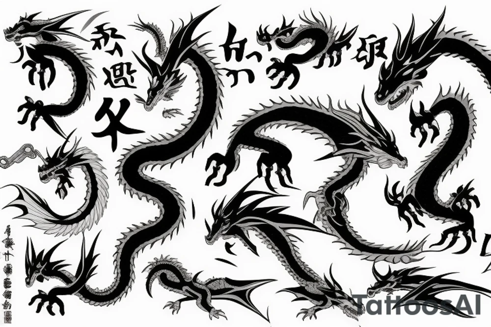 dragon tattoo idea