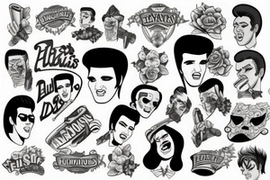 elvis tattoo idea