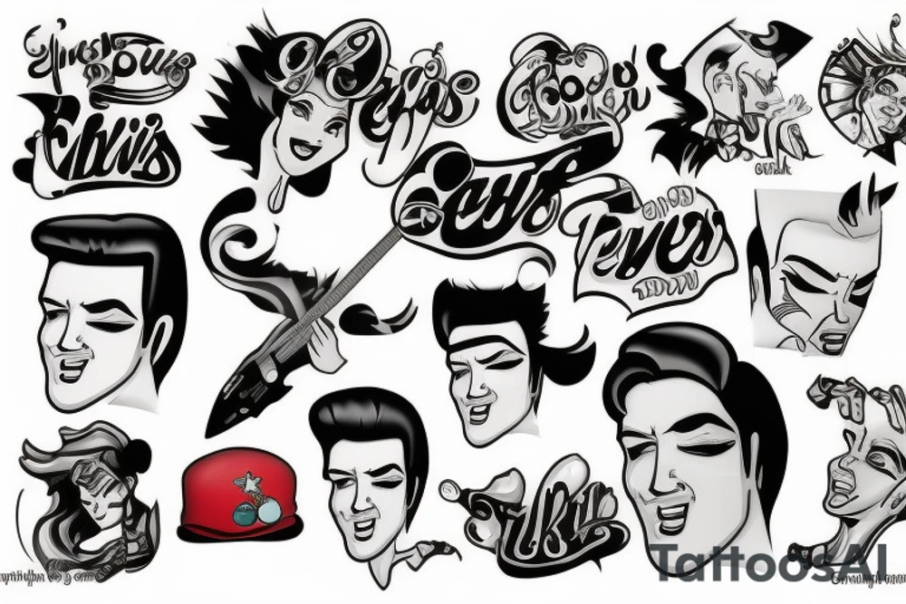 elvis tattoo idea