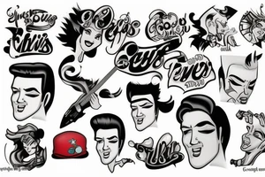 elvis tattoo idea