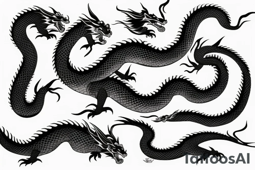 haku dragon tattoo idea