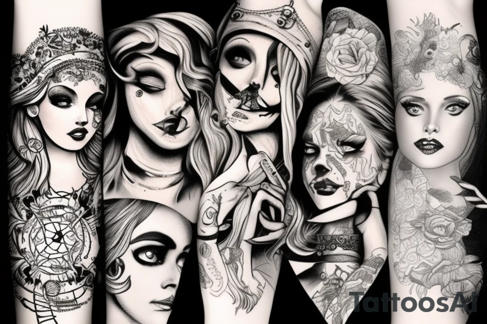 a hot siren tattoo idea